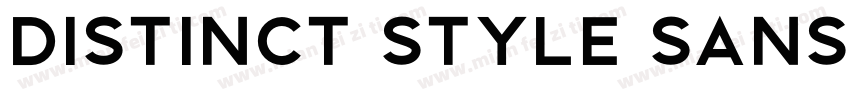 Distinct Style Sans字体转换